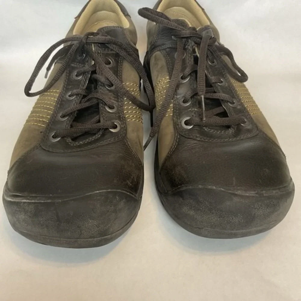 Keen Austin Brown/Yellow Lace Up Walking Oxford Shoes Sneakers Men 12 China